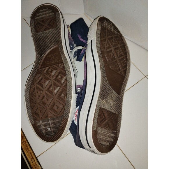 Converse Chuck Taylor All Star Tie DyeBlue Purple Hi Top Sneakers Size 12 Used - Picture 7 of 9